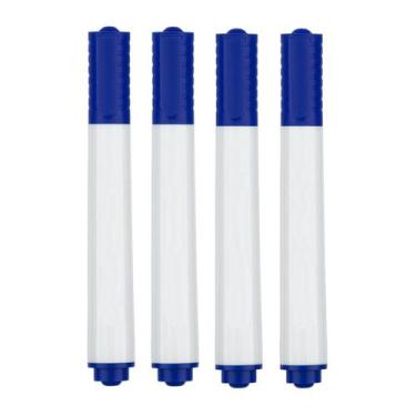 Imagem de Canetas Pincel Marcadores para Quadro Branco - Cor Azul 4 unidades - P
