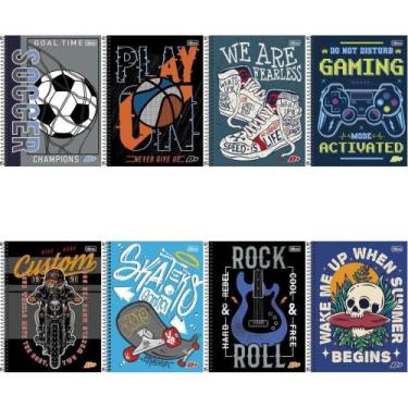 Imagem de Caderno 20X1 Capa Dura D+ Masculino 400 Folhas Pacote com 2 - Tilibra