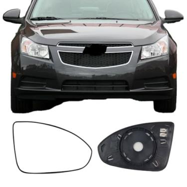 Imagem de Vidro de substituição do espelho lateral do passageiro para Chevrolet Cruze 2011-2016, placa traseira aquecida para vidro retrovisor lateral direito para Chevy Cruze 2011 2012 2013 014 2015 2016