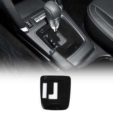 Imagem de Capa de acabamento do painel de mudança de marchas de controle central adequada para Subaru Forester 2013-2018/XV 2012-2017, moldura de painel antiarranhões de console de câmbio ABS, adequada para