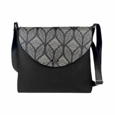 Imagem de Bolsa Feminina Transversal Média Preto Magicc Bolsas B-228-Feminino