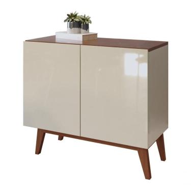 Imagem de Buffet Aparador Ares 2 Portas Off White Com Freijó - Moveisaqui