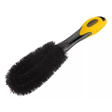 Imagem de Super Kit Limpeza Automotiva 3 Escovas Para Lavar Carros Conjunto Escovas Automotivas Limpeza Pneus Rodas Caixa Motor(Escova para Furo de Roda Vonde)