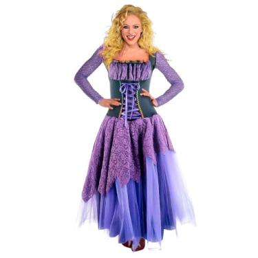 Imagem de Fantasia de Halloween Feminino Bruxa Abracadabra de Luxo