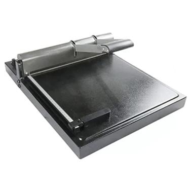 Imagem de LMJYU Máquina de vincar manual A4, máquina dobrável de papel resistente de 340 mm, com régua de escala, marcador de cartão de papel de metal, para impressão de casas, escritórios