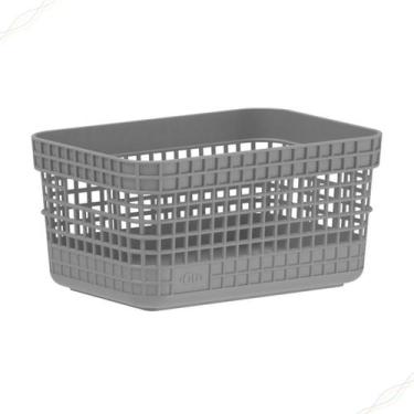 Imagem de Cesto Organizador Multiuso Grid 2,5L Caixa Closet Roupa Escritorio Coz