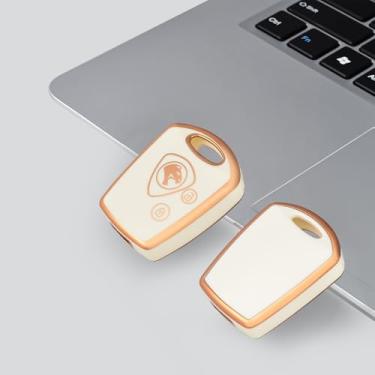 Imagem de Capa de TPU para Proton Wira 415 416 Persona com 2 botões de controle remoto, capa protetora, porta-chaves, acessório automotivo