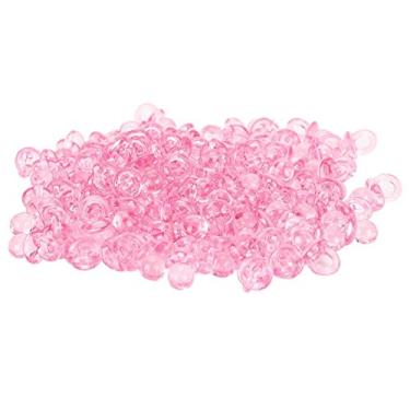Imagem de Cryfokt Mamilos Decorativos de Chupeta de bebê Em Acrílico 200 Unidades para Lembrancinhas de Festa de Aniversário e Decoração de Mesa (Rosa)