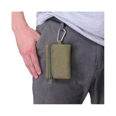 Imagem de Bolsa Tática Compacta Para Chaves Ao Ar Livre, Porta Moedas Com Zíper,
