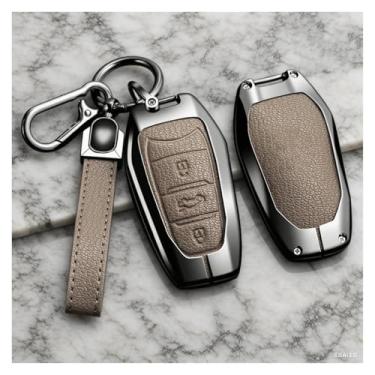 Imagem de Capa para chave de carro, compatível com peugeot 206 301 307 308 407 408 508 2008 3085 3008 4008 5008, acessórios para chaveiro(E-black chain)