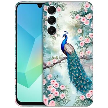 Imagem de GlamCase - Capa com suporte estampado floral pavão para A165G branco