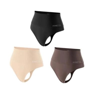Imagem de Calcinhas plus Size Sem Costura De Cintura Alta Para Mulheres, G-Strin