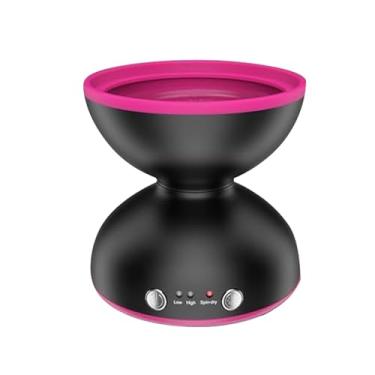 Imagem de Limpador portátil de pincéis maquiagem elétrico Máquina automática lavagem e secagem com protuberâncias silicone integradas 2 velocidades ajustáveis Plug and Play USB para limpeza eficiente