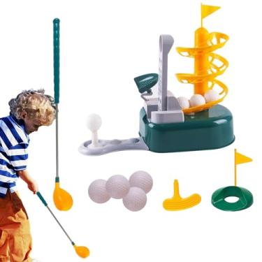Imagem de Conjunto de Golfe Infantil - Brinquedo Esportivo Educativo Portátil Para Exterior - Kit De Golfe Para Criança,Meninas Adolescentes Jardim De Infância Aniversário Natal Ano Novo