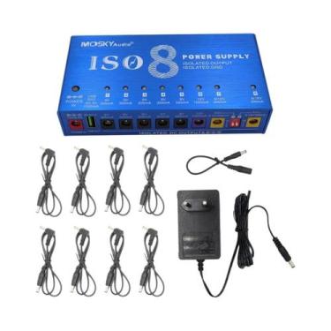 Imagem de Fonte De Alimentação Para Pedais De Guitarra MOSKY ISO-8 Com Proteção 