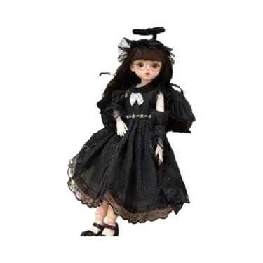 Imagem de Boneca Princesa BJD De 30cm Com Cabelo Longo, Brinquedo Articulado Par