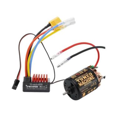 Imagem de Combo De Motor Brushed ESC 1/10 Off-Road Rock Crawler 55T 45T 35T 60A 