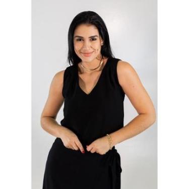 Imagem de Blusa Feminina Alfaiataria Viscose Preta Grafite Anticorpus-Feminino