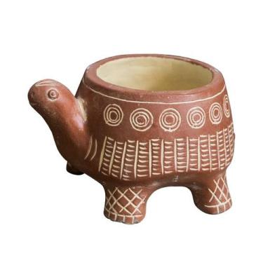 Imagem de Vaso para plantas para animais Flowerpot Creative Turtle Cement 900g -