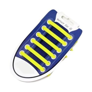 Imagem de 12 Peças De Cadarços De Silicone Elásticos Sem Amarração Para Crianças