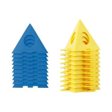 Imagem de 10 Peças Suportes Piramidais Para Pintura Em Portas E Telas 2025  Conj