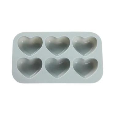 Imagem de Molde De Silicone Em Forma De Coração Com 6 Cavidades Para Sabonete Ar