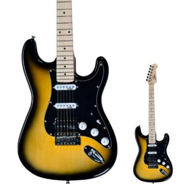 Imagem de Guitarra Strato HSS Basswood Shelter SSW 2 Tone Sunburst