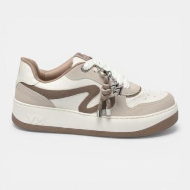 Imagem de Tênis Via Marte Casual Feminino Com Pingente Bege, Bege, Milk, Toffee,