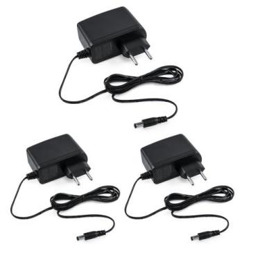 Imagem de Kit 3 Fontes de Alimentação 12V 2A AC/DC EF 1202 Intelbras