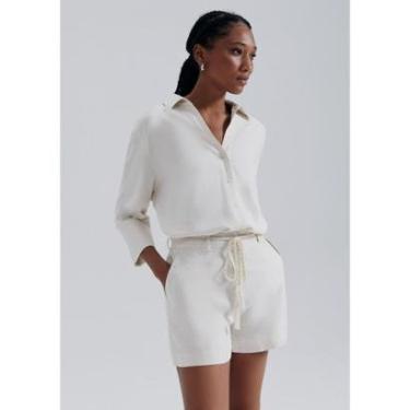 Imagem de Shorts Feminino Alfaiataria Com Linho-Feminino