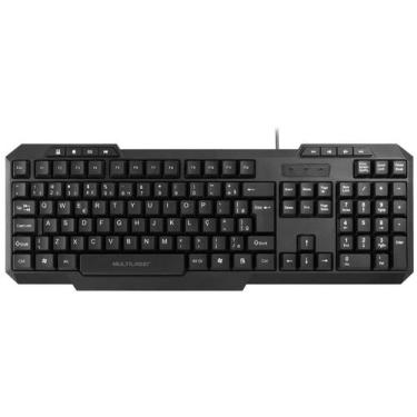 Imagem de Teclado Multimidia Slim Preto Usb Multilaser Tc206 Idioma Português Br