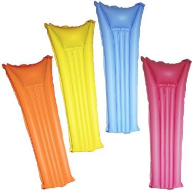 Imagem de Boia Colchão Inflável Praia Piscina 183x69cm Gigante Grande - Laranja 