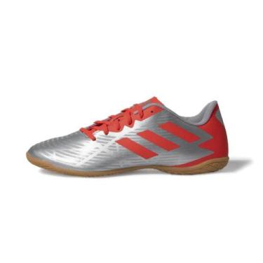 Imagem de Chuteira Adidas Indoor Artilheira - HR1817, Prata, Laranja, 40