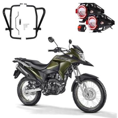 Imagem de Kit Protetor Carenagem + U7 Angel Eye Vermelho XRE 190 2016 2017 2018 