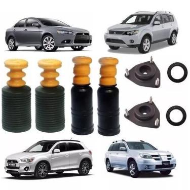 Imagem de 4 Kit Batente Coxim Asx Outlander Airtrek Lancer Diant+trase - New Par