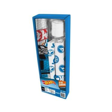 Imagem de KIt 7 Kit banheiro Hot Wheels 3 peças - Mattel