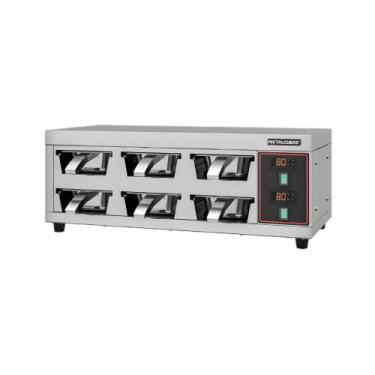 Imagem de Conservador de Proteínas MCP 6 Cubas Encosto Inox 1500W Metalcubas Vol