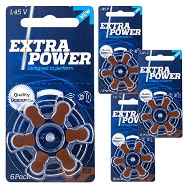 Imagem de 24 Pilhas Baterias 312 PR41 Aparelho Auditivo Extra Power 4 Cartelas C/ 6 Unidades