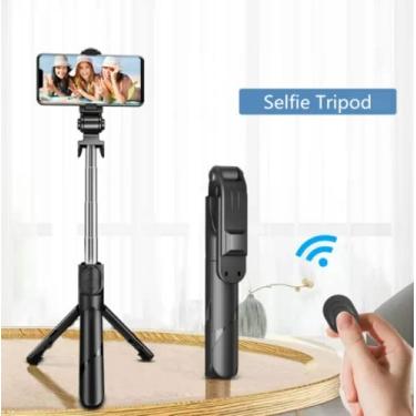 Imagem de Bluetooth Wireless Selfie Stick Mini Tripod Extendable Monopod
