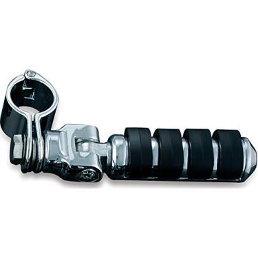 Imagem de Kuryakyn Componente de controle de pé de motocicleta 8032: Pequenos pinos ISO com suportes e braçadeiras magnéticas rápidas para proteções ou tubos de motor de 3,17 cm, cromado, 1 par