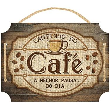 Imagem de Placa Decorativa Em MDF - Cantinho do Café - 24x27cm
