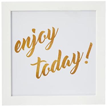 Imagem de Quadro Decorativo 23x23 Moldura Slim White 160220560, Design Up, Colorido