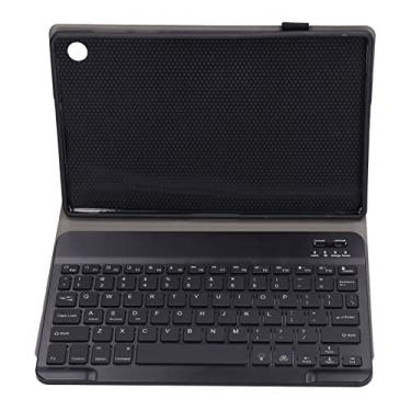 Imagem de Teclado sem fio, teclado removível sem fio, portátil, leve para Lenovo M10 FHD Plus 10,3 polegadas X606F (preto)