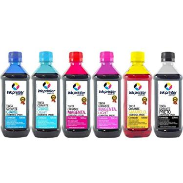 Imagem de Tinta Corante Inkprinter para Impressora Epson (6x500ml)