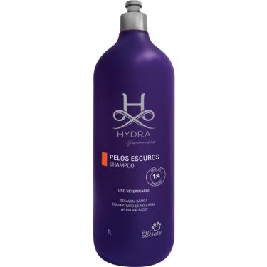 Imagem de Shampoo Pet Society Hydra Groomers Pelos Escuros para Cães e Gatos - 1 Litro