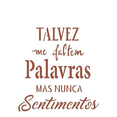 Imagem de Stencil de Acetato para Pintura OPA 15X20 2249 Talvez me Faltem Palavras