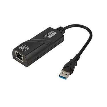 Imagem de Adaptador USB 3.0 para Ethernet, USB 3.0 para 10/100/1000 Mbps Gigabit RJ45 Adaptador de rede LAN Ethernet Notebook, PC