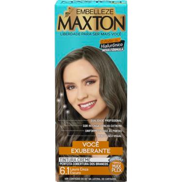 Imagem de Tinta de Cabelo Maxton Louro Cinza Escuro 6.1 Exuberante
