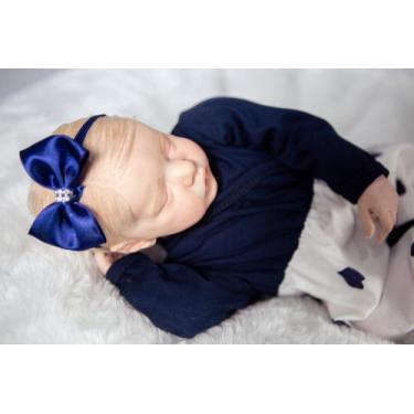 Imagem de Bebê Reborn Menina  Realista Dormindo  Kit Twin B - Mundo Azul E Rosa