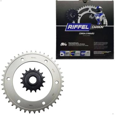 Imagem de Kit Coroa Pinhão Riffel Carbon Bmw F 800 Gs 800 Gs Adventure